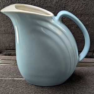 Rare Hall Vintage Blue Ceramic Pitcher